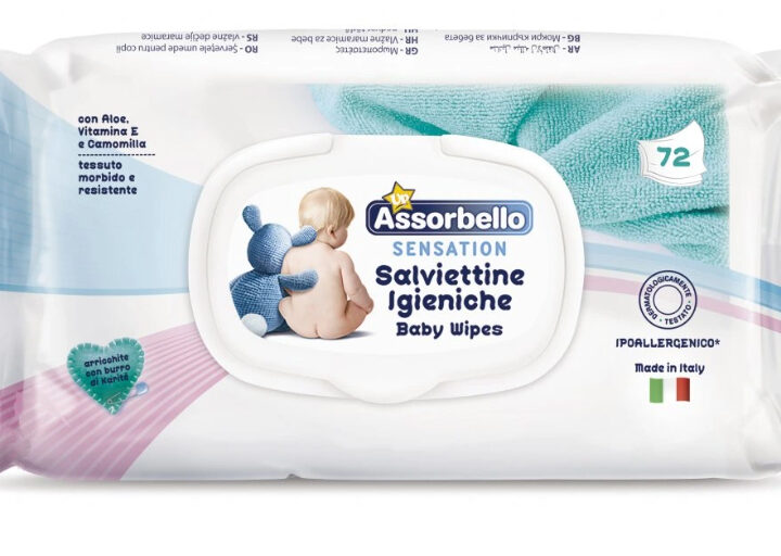 Assorbello gyermek nedves törlőkendő műa. záróval (72db-os) - Image 2