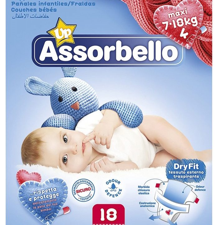 Assorbello gyermek pelenka, maxi, 7-18 kg, 18 db/csomag - Image 4