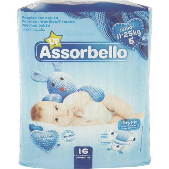 Assorbello gyermek pelenka, Junior, 11-25 kg, 16 db/csomag - Image 4