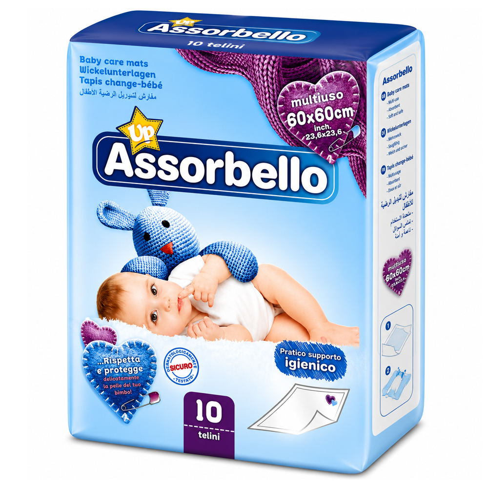 Assorbello éjszakai nedvszívó baba alátét 60x60 cm - 10 db - Image 2