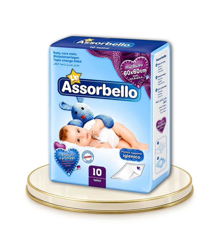 Assorbello éjszakai nedvszívó baba alátét 60x60 cm - 10 db