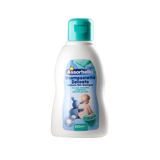 Assorbello Up gyermek sampon aloéval, kamillával, 200 ml-es