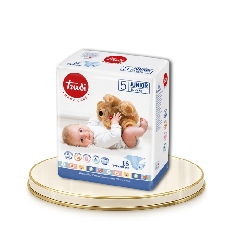 TRUDI – Baby care 5 Junior – 16db-os baba pelenka, 11/25 Kg