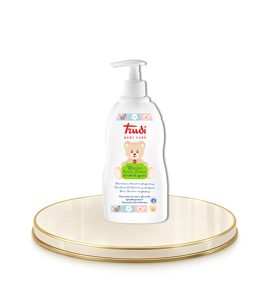 TRUDI® – Adagolós testápoló és sampon, citrusos mézzel, 500 ml-es