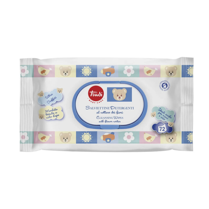 TRUDI® – Baby Care törlő kendő, 72 db-os, műa. záróval