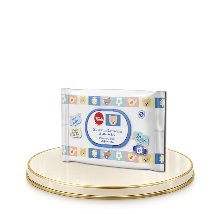 TRUDI® – Baby Care törlő kendő, 72 db-os, műa. záróval