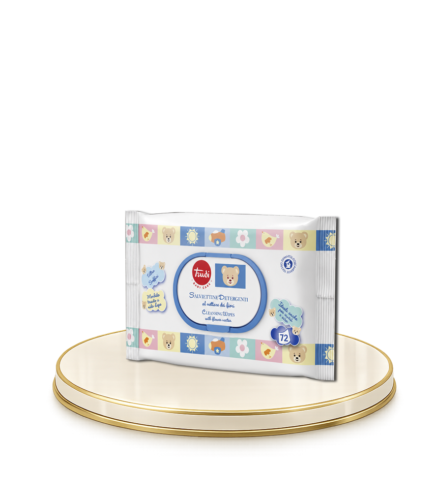 TRUDI® – Baby Care törlő kendő, 72 db-os, műa. záróval