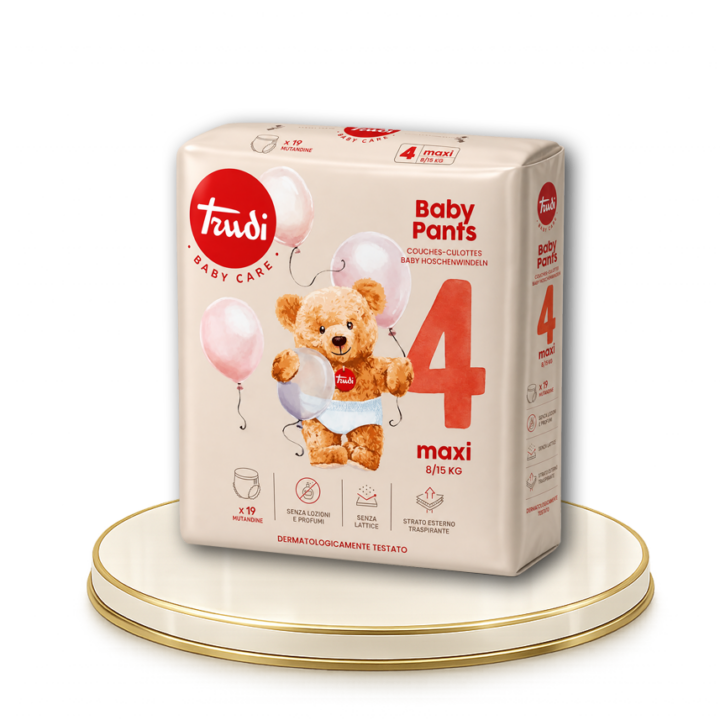 Trudi Baby Pants 4 - pelenka nadrág/bugyi pelenka, 19db-os, 8/15 kg