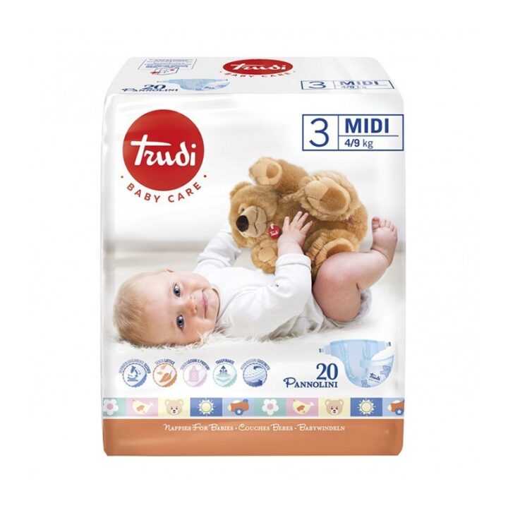 TRUDI – Baby care 3 Midi – 20db-os baba pelenka, 4/9 Kg