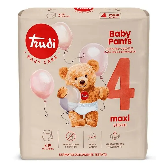 Trudi Baby Pants 4 - pelenka nadrág/bugyi pelenka, 19db-os, 8/15 kg