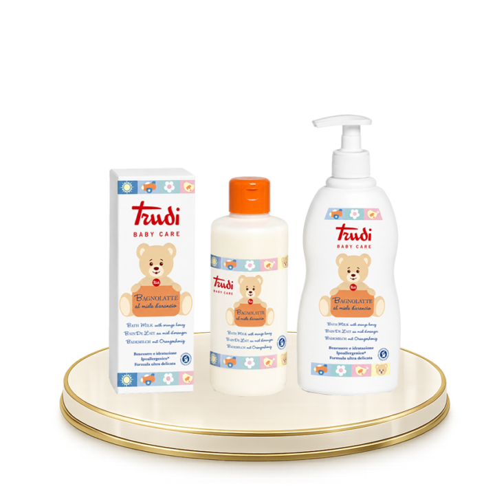 TRUDI® – Adagolós, fürdőtej, narancsos mézzel, 500ml-es