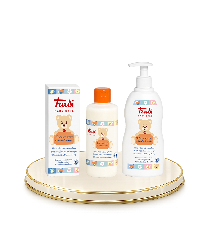 TRUDI® – Adagolós, fürdőtej, narancsos mézzel, 500ml-es