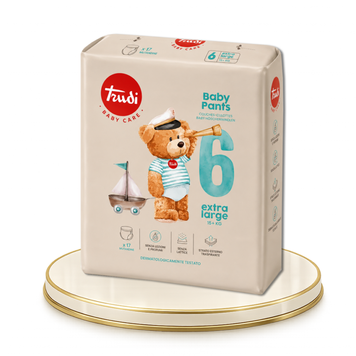 Trudi Baby Pants 6 - pelenkanadrág/bugyipelenka, 17db-os, 15+ kg