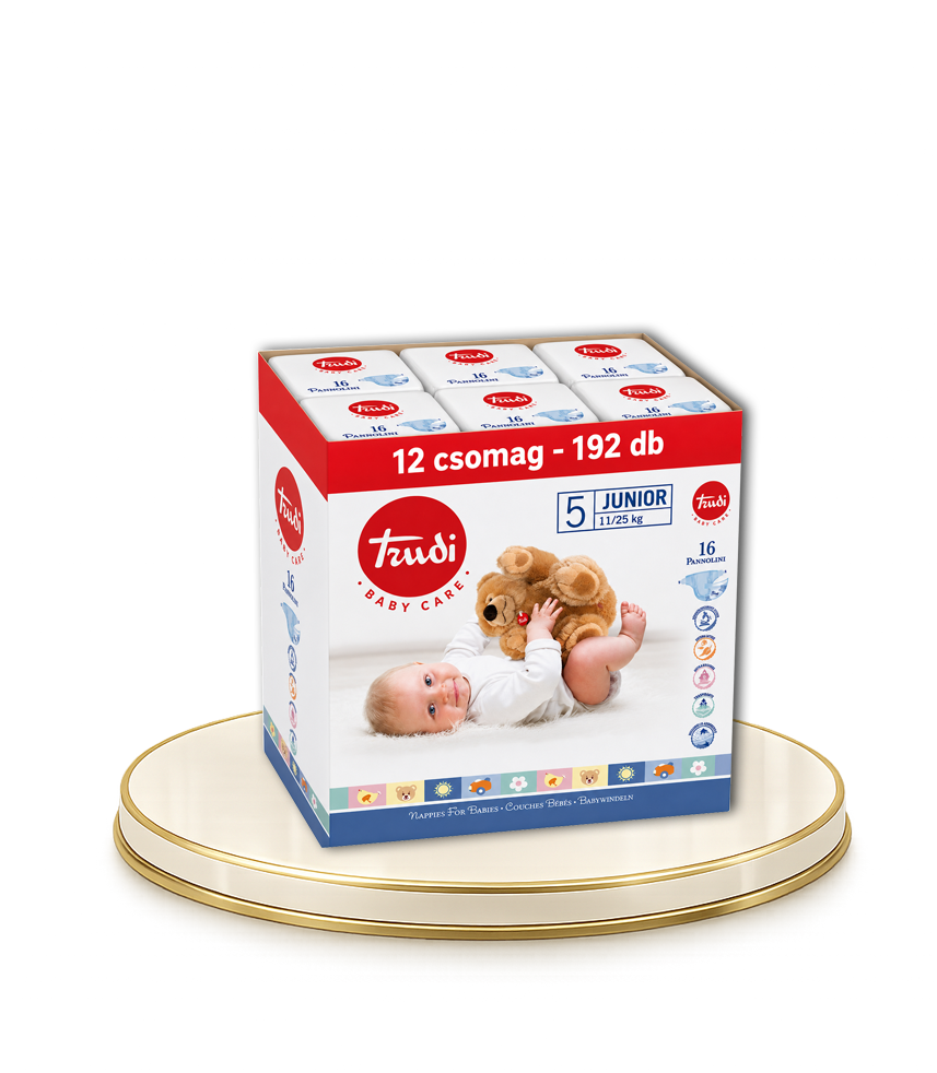 TRUDI – Baby care 5 Junior – 16db-os baba pelenka, 11/25 Kg - 192 db-os HAVI PELENKACSOMAG